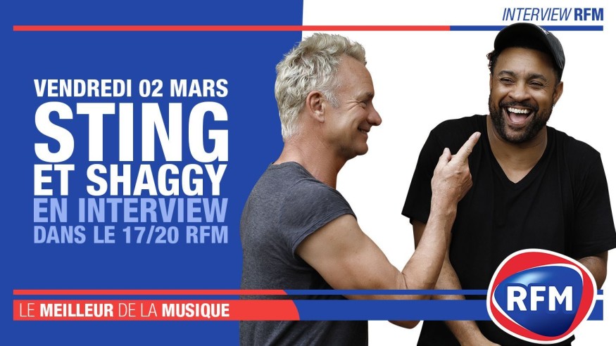 Vendredi 2 mars : Sting et Shaggy en interview dans le 17/20