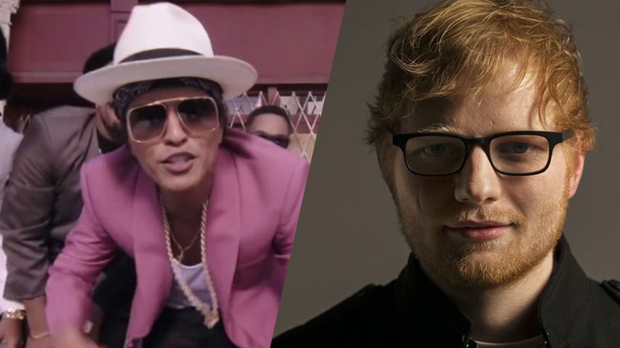 Découvrez les 4 points communs entre Ed Sheeran et Bruno Mars