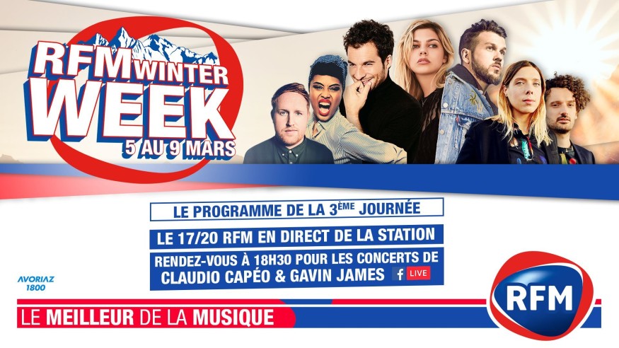 RFM Winter Week : Le programme de la 3ème journée