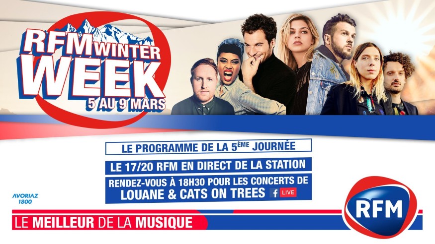 RFM Winter Week : Le programme de la 5ème journée
