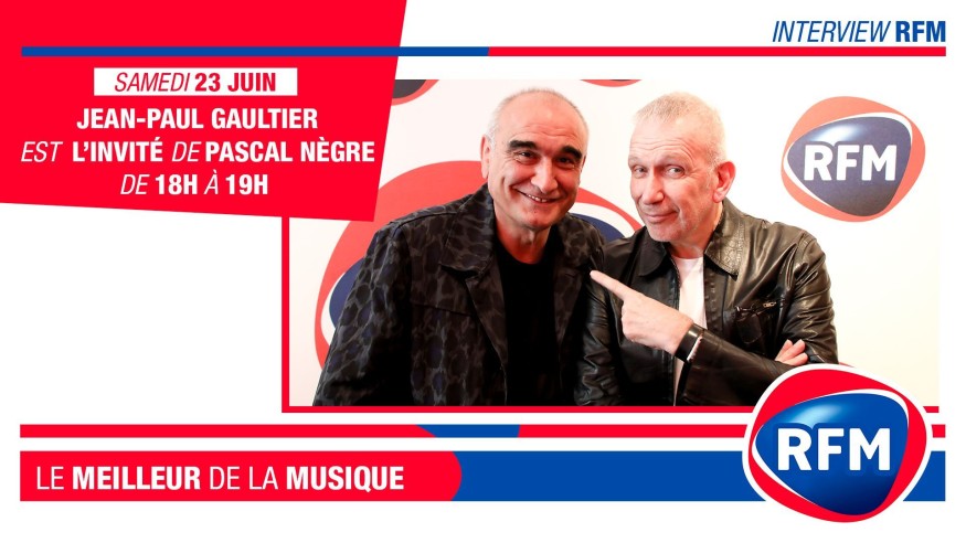 Samedi 23 juin, Jean-Paul Gaultier est l’invité de Pascal Nègre