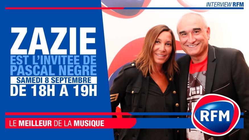 Samedi 8 septembre : Zazie est l'invitée de Pascal Nègre