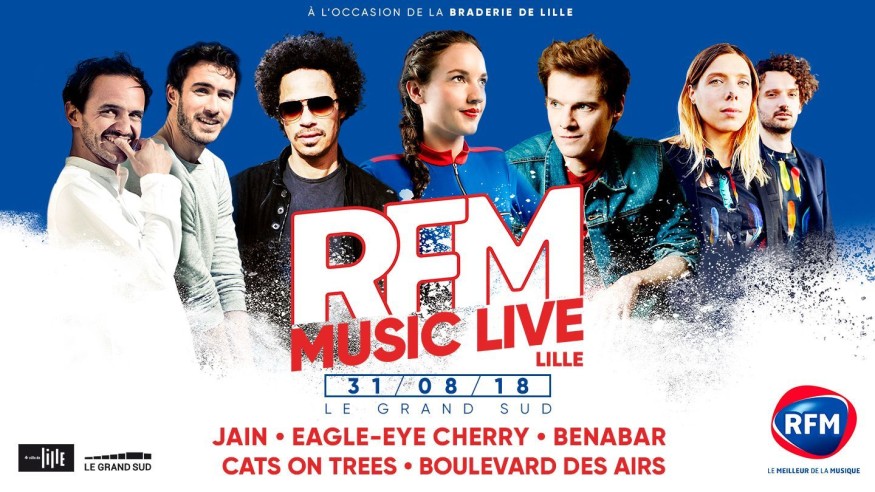 Vendredi 31 août : RFM Music Live à Lille !