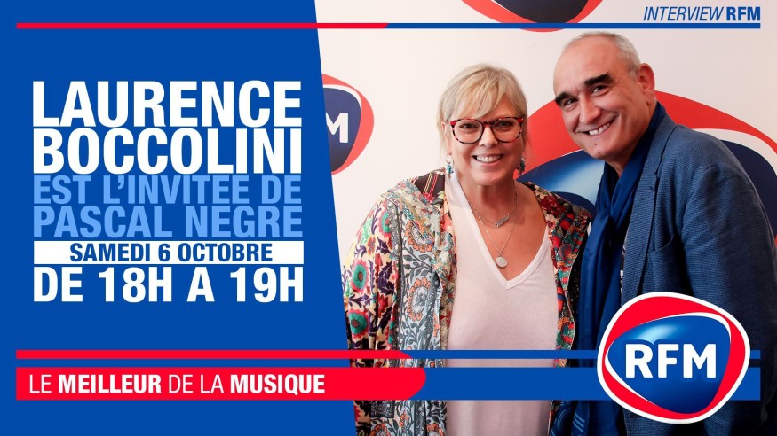 Samedi 6 octobre : Laurence Boccolini est l'invitée de Pascal Nègre