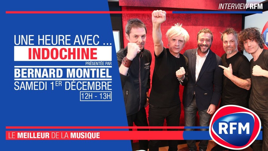 Samedi 1er décembre : Une heure avec... Indochine