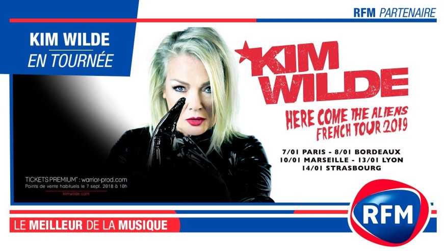 Kim Wilde French Tour 2019 : la billetterie est ouverte !