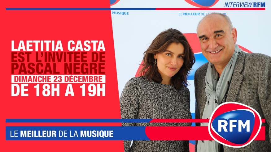 Dimanche 23 décembre : Laetitia Casta est l’invitée de Pascal Nègre