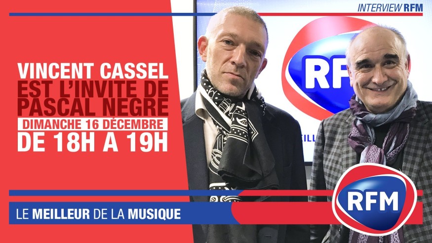 Dimanche 16 décembre : Vincent Cassel est l'invité de Pascal Nègre