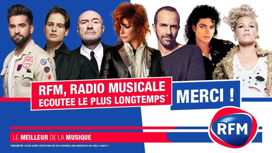 Audiences : RFM, radio musicale écoutée la plus longtemps !