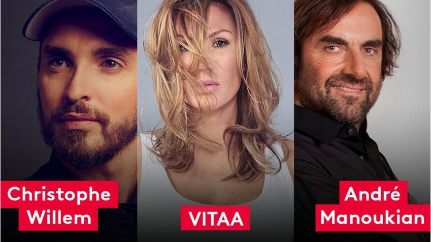 Vitaa et André Manoukian rejoignent Christophe Willem dans le jury de Destination Eurovision