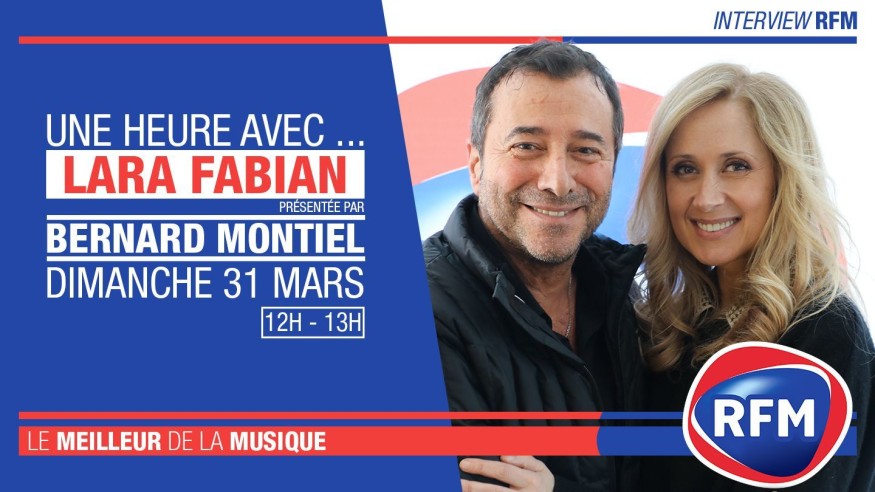 Dimanche 31 mars : Lara Fabian est l’invitée de Bernard Montiel