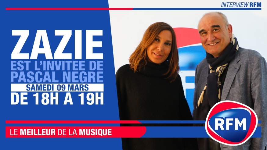 Samedi 9 mars : Zazie est l’invitée de pascal Nègre