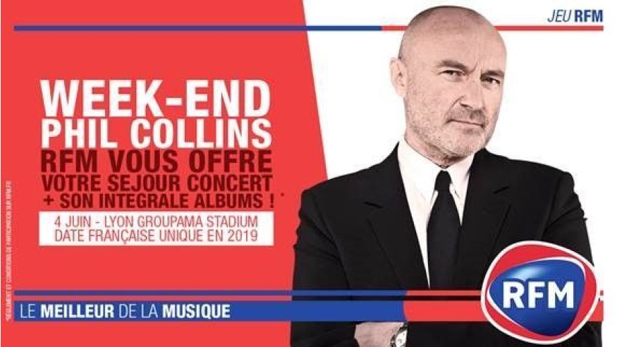 Week-end spécial Phil Collins : gagnez votre séjour, vos places de concert et des intégrales CD !