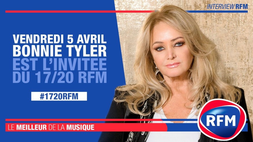 Vendredi 5 avril : Bonnie Tyler est l’invitée du 17/20