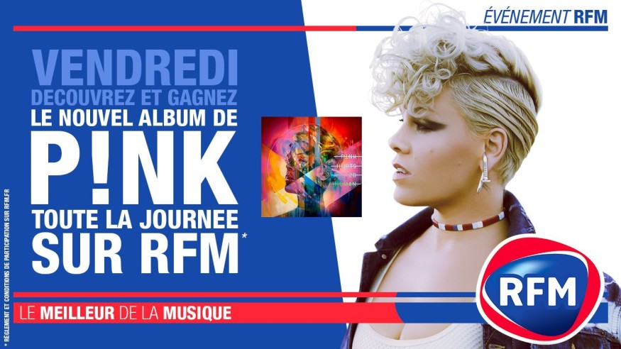 Vendredi  26 avril : découvrez et gagne le nouvel album de P!nk !