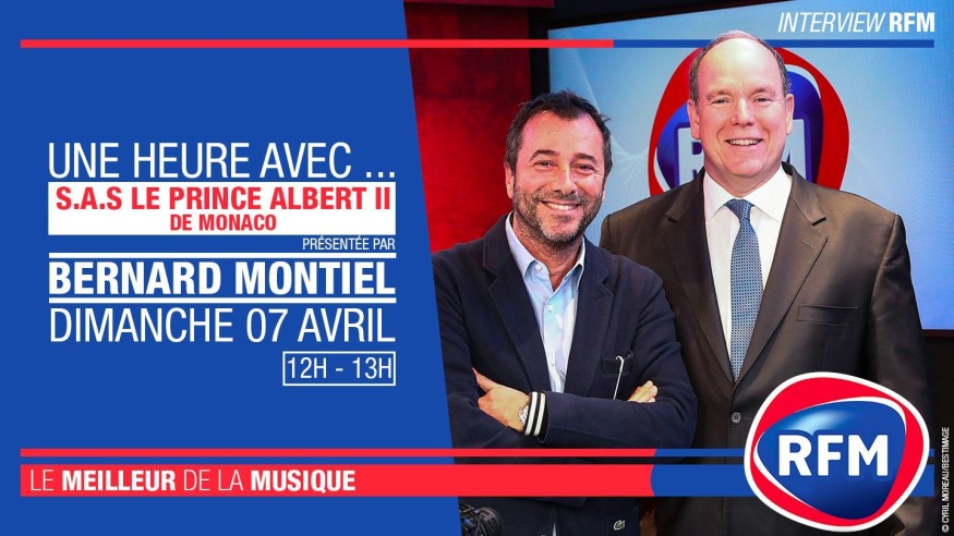 Dimanche 7 avril : Son Altesse Sérénissime Le Prince Albert II de Monaco est l’invité de Bernard Montiel