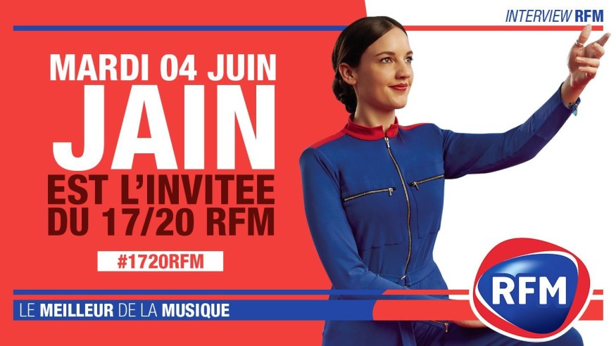 Mardi 4 juin : Jain est l’invitée du 17/20