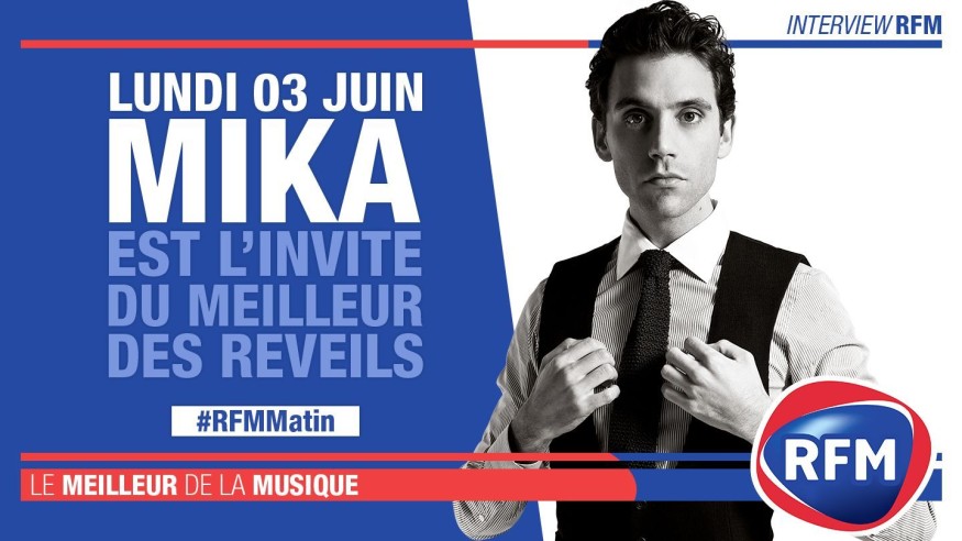 Lundi 3 juin : Mika est l’invité du Meilleur des Réveils