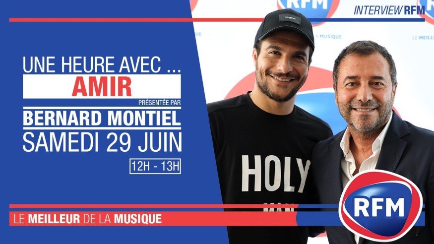 Samedi 29 juin : Amir est l'invité de Bernard Montiel