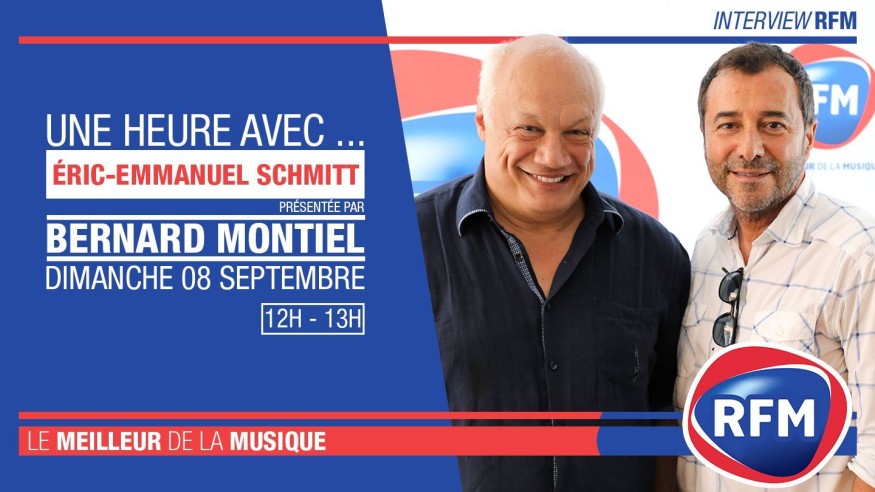 Dimanche 8 septembre : Eric-Emmanuel Schmitt est l'invité de Bernard Montiel