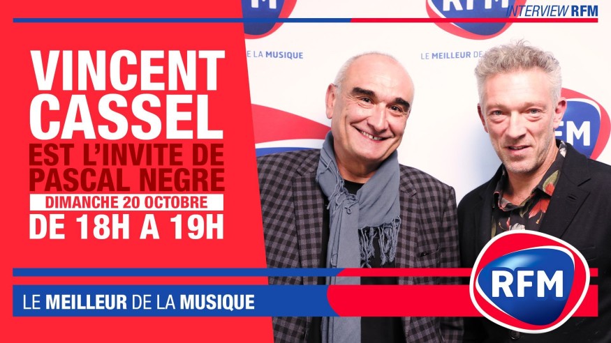 Dimanche 20 octobre : Vincent Cassel est l'invité de Pascal Nègre