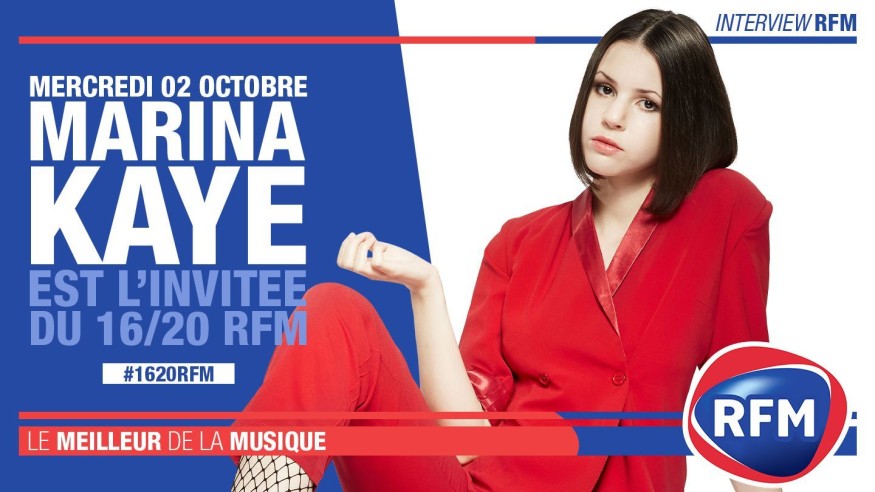 Mercredi 2 octobre : Marina Kaye est l'invitée du 16/20