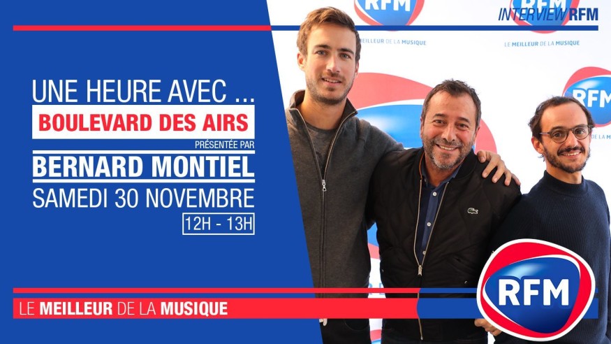 Samedi 30 novembre : Boulevard des airs est l’invité de Bernard Montiel