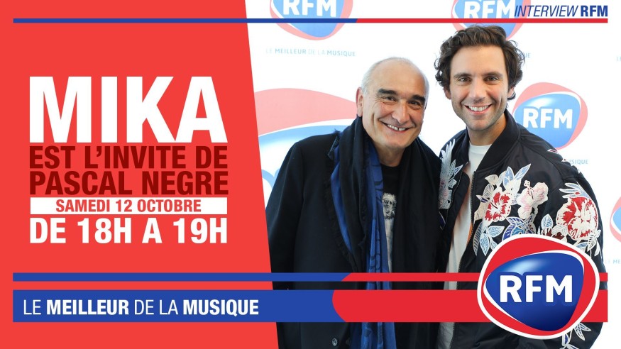Samedi 12 octobre : Mika est l'invité de Pascal Nègre