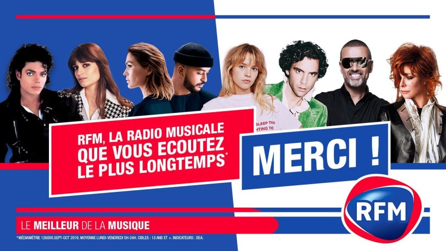 RFM, la radio musicale que vous écoutez le plus longtemps