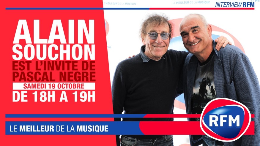 Samedi 19 octobre : Alain Souchon est l'invité de Pascal Nègre