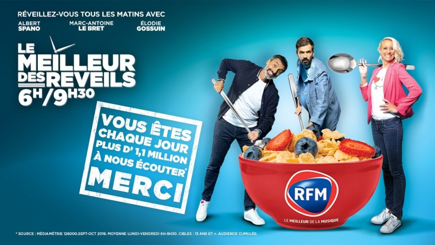 Le Meilleur des Réveils : 1,1 million d'auditeurs chaque jour !
