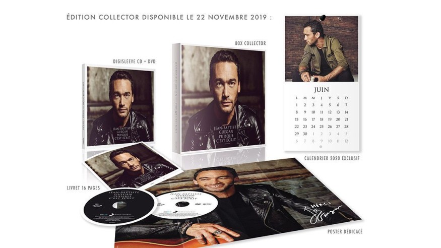Jean-Baptiste Guegan : découvrez la version collector de son album «Puisque c’est écrit»