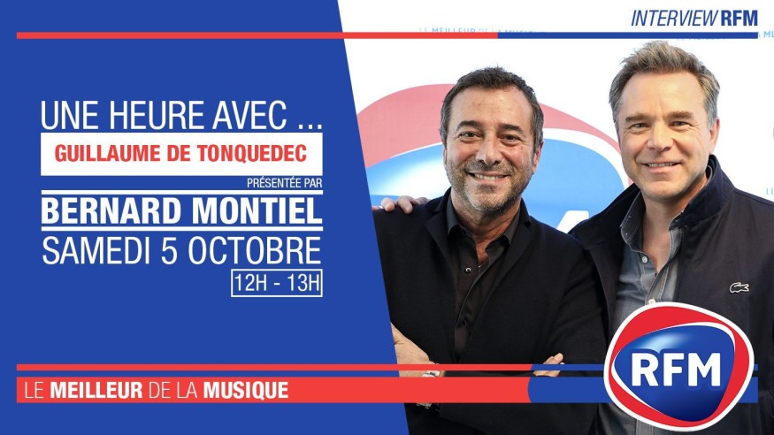 Samedi 5 octobre : Guillaume de Tonquédec est l'invité de Bernard Montiel