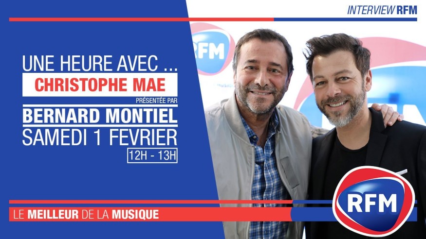 Samedi 1er février : Christophe Maé est l’invité de Bernard Montiel