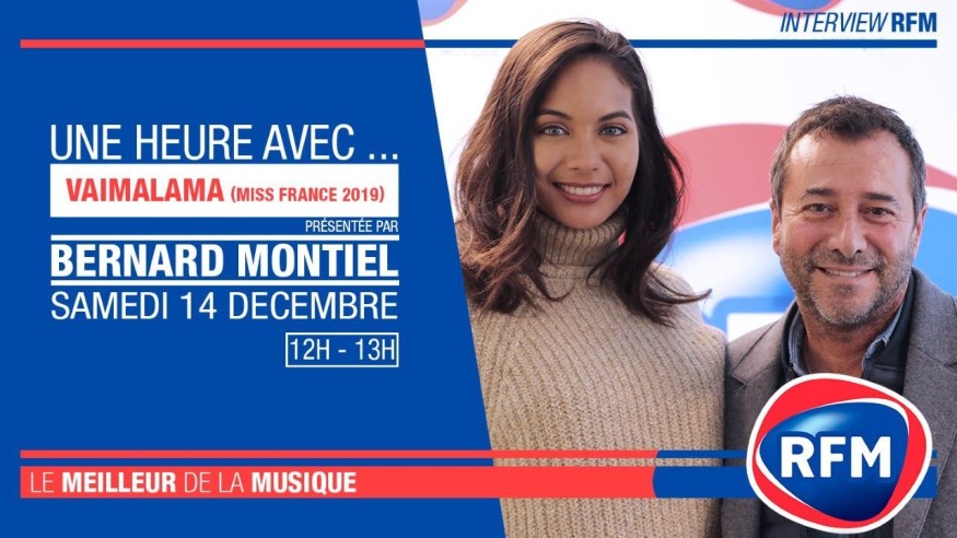 Samedi 14 décembre : Vaimalama (Miss France 2019) est l’invitée de Bernard Montiel