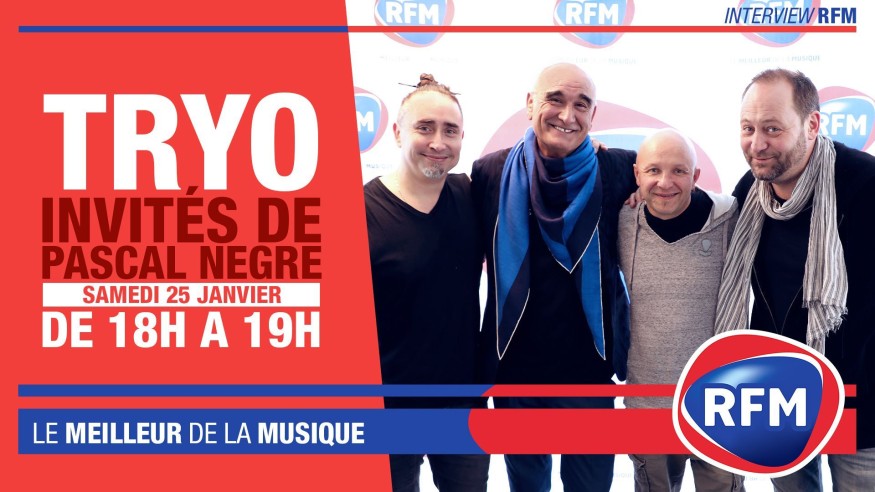 Samedi 25 janvier : Tryo est l’invité de Pascal Nègre