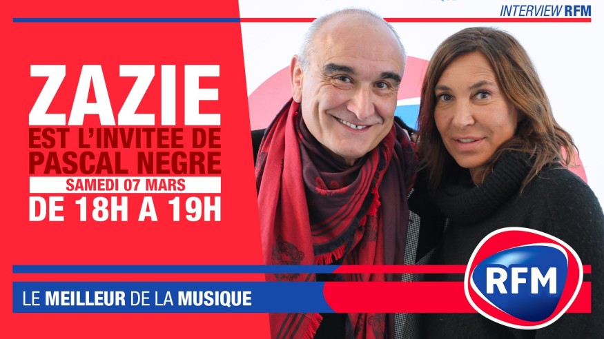 Samedi 7 mars : Zazie est l'invitée de Pascal Nègre