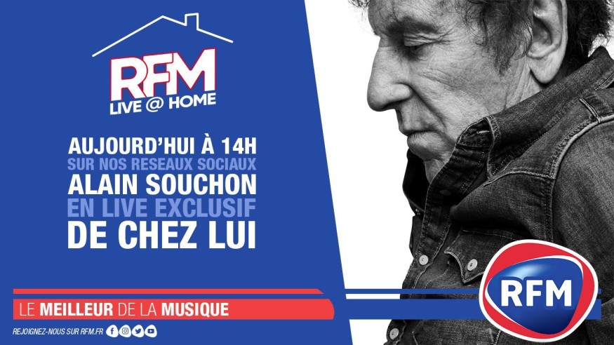 RFM Live @ Home : A 14h, retrouvez un live exclusif d'Alain Souchon de chez lui !