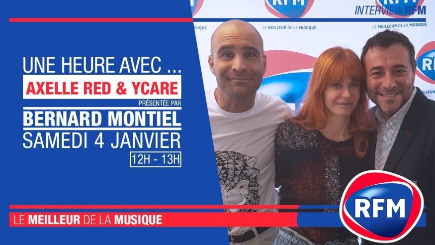 Samedi 4 janvier : Ycare et Axelle Red sont les invités de Bernard Montiel