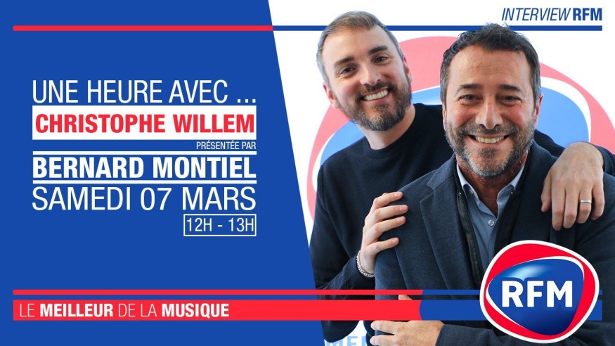Samedi 7 mars : Christophe Willem est l'invité de Bernard Montiel