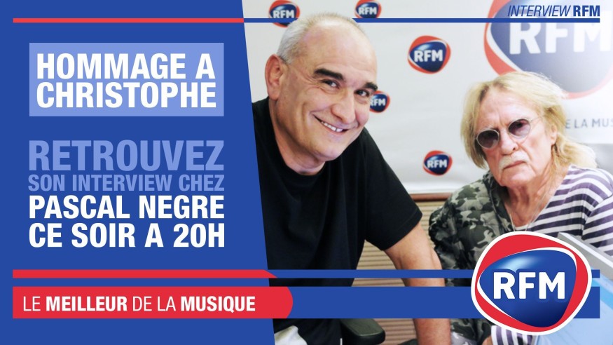 Hommage à Christophe: Retrouvez à 20h son interview au micro de Pascal Nègre