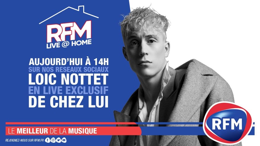 RFM Live@Home: Loic Nottet vous offre un live exclusif de chez lui!