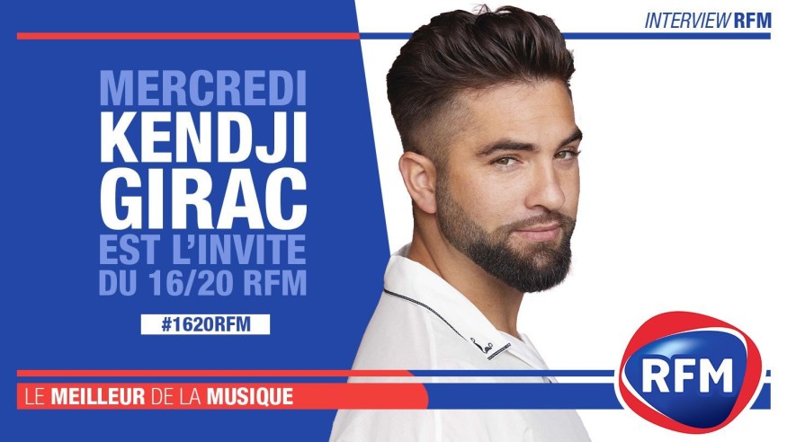Mercredi 17 juin : Kendji Girac est l'invité du 16/20 RFM