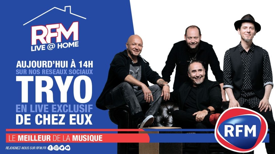 RFM Live @ Home : A 14h, retrouvez un live exclusif de Tryo de chez eux !
