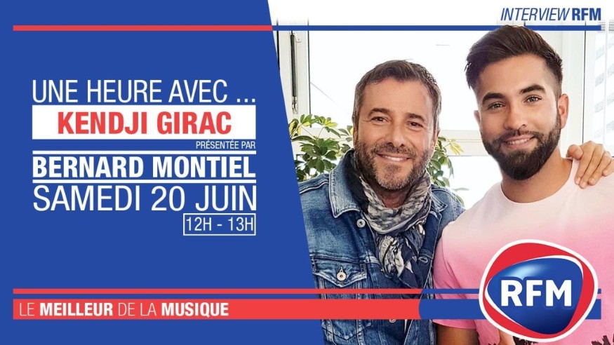 Samedi 20 juin : Kendji Girac est l'invité de Bernard Montiel sur RFM
