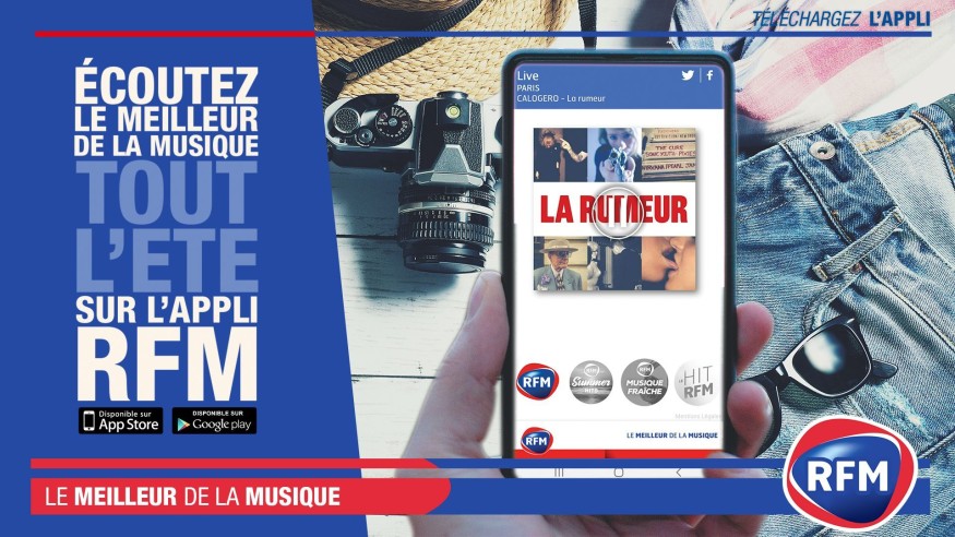 Écoutez le Meilleur de la Musique tout l'été sur l'application RFM !