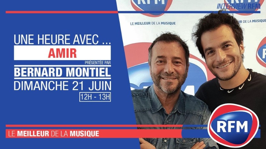 Dimanche 21 juin : Amir est l'invité de Bernard Montiel