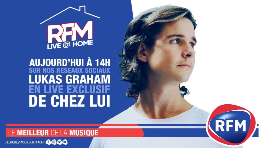 Retrouvez un live exclusif de Lukas Graham ce lundi 4 mai, à 14h, sur les réseaux sociaux et le site de RFM !