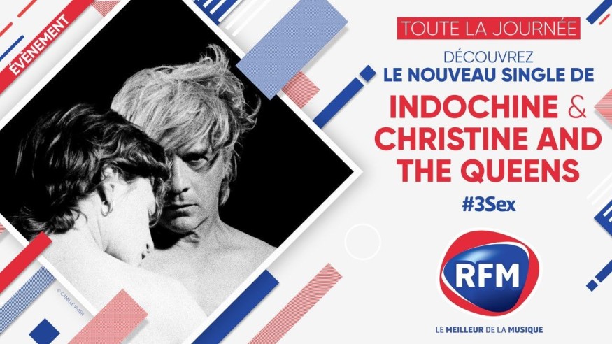 3SEX: découvrez le nouveau single d'Indochine et Christine & The Queens !