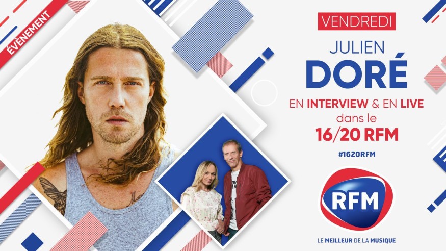 Vendredi 4 septembre: Julien Doré est l'invité du 16/20 !